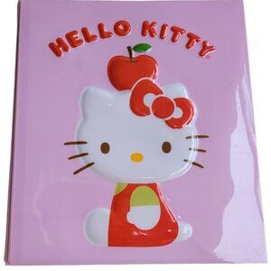 Y2K Sanrio Hello Kitty Puffy 3-Ring Binder with Raised Image & Pockets